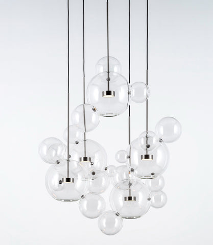 Bolle Circular Chandelier 24 Bubbles