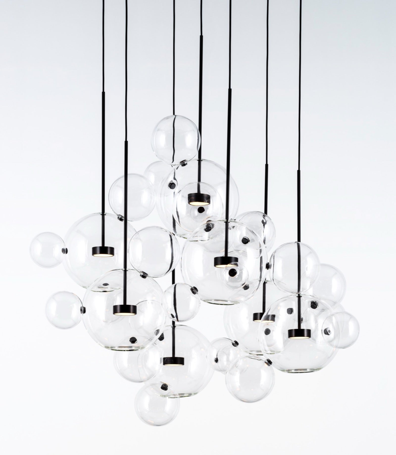 Bolle Circular Chandelier 34 Bubbles