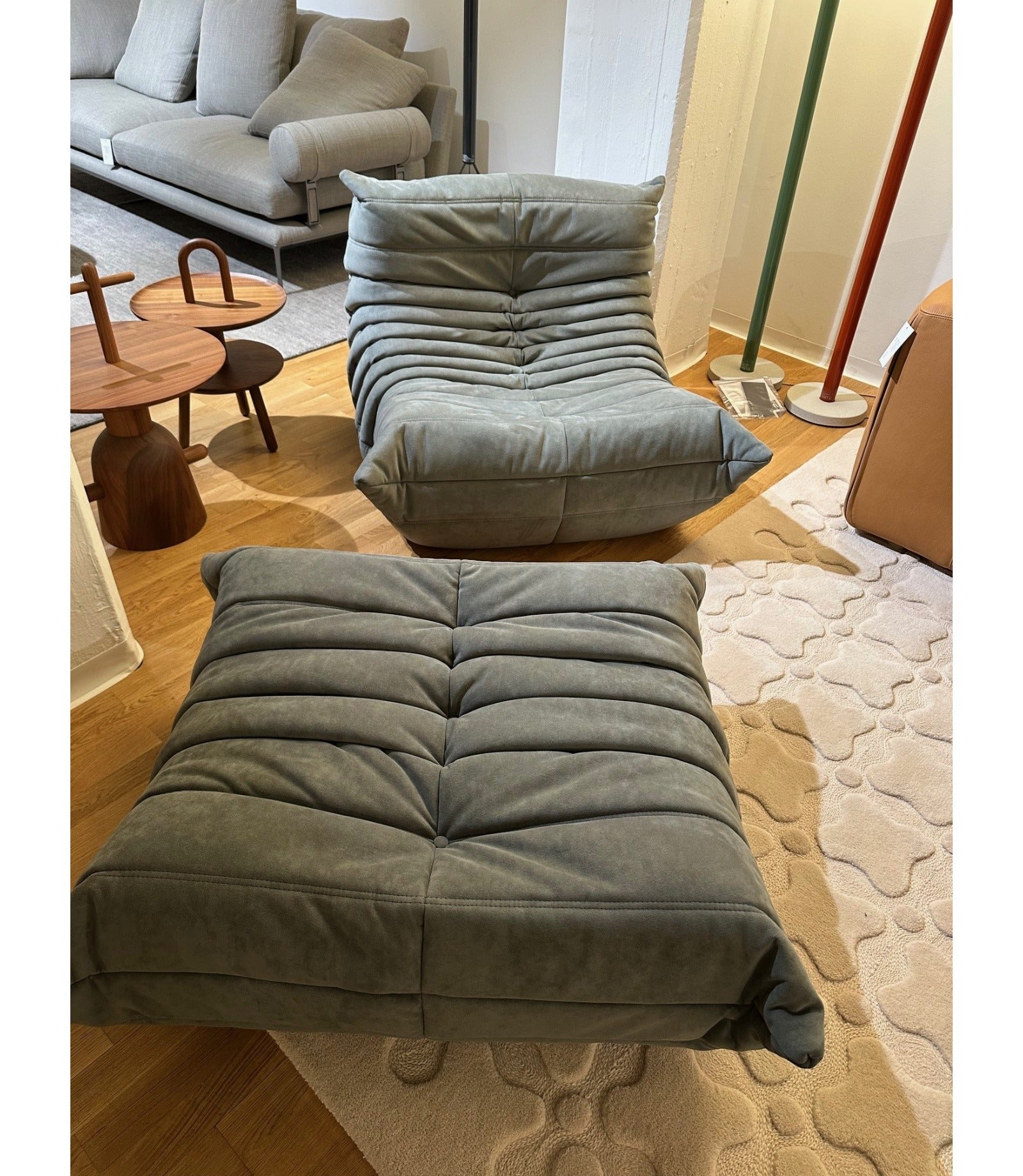 Ligne Roset Fireside Chair & Ottoman