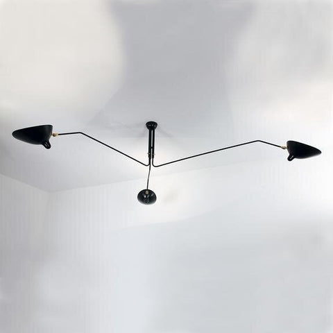 Serge Mouille - Ceiling Lamp w/3 Rotating Arms
