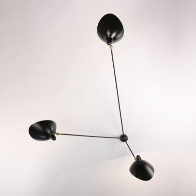 Serge Mouille - Big Wall Lamp "Spider" w/3 Fixed Arms
