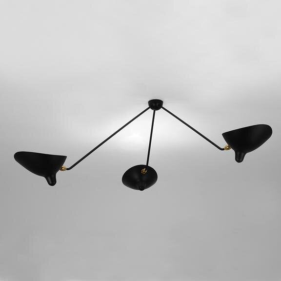 Serge Mouille - Ceiling Lamp "Spider" w/3 Fixed Arms