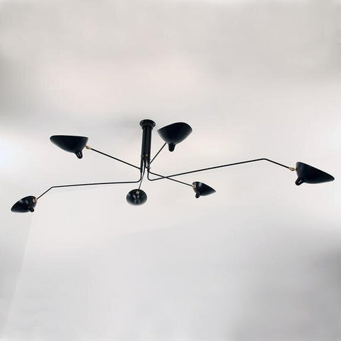 Serge Mouille - Ceiling Lamp w/6 Rotating Arms
