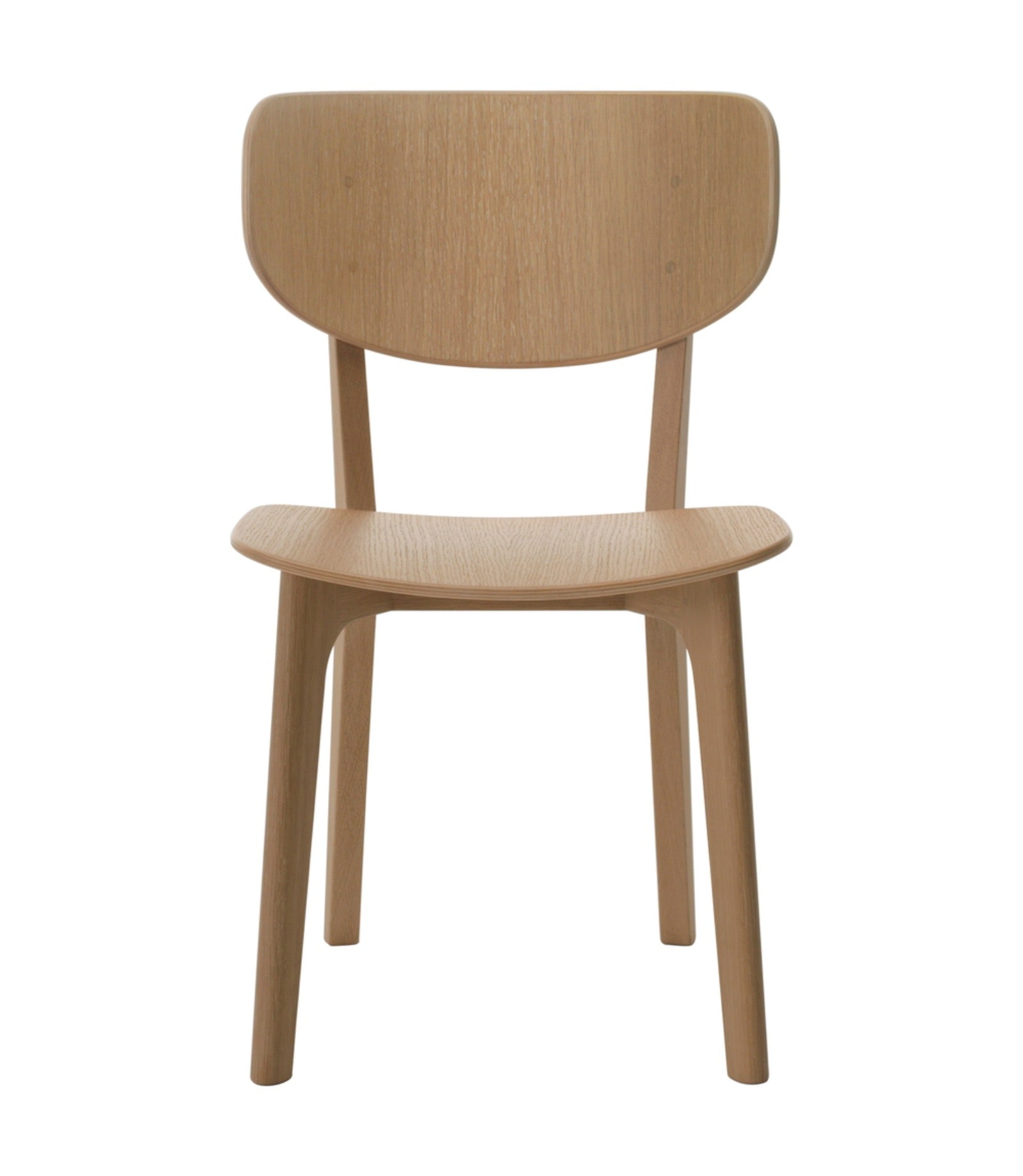 Roundish Chair Wooden Seat